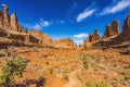 Park Avenue Section Arches National Park Moab Utah Royalty Free Stock Photo