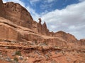 Park Avenue Trail on Arches Entrance Road in Arches National Park Utah Photo Royalty Free Stock Photo