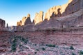 Park Avenue trail in the arid desert of Utah.