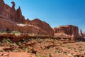 The Park Avenue Trail is one of the first major attractions within Arches National Park, Moab Utah USA Royalty Free Stock Photo