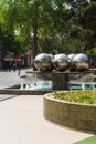 Park in Baku city. Fountain Royalty Free Stock Photo