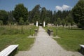 Park of Baron von Brukenthal Palace in Avrig, Transylvania