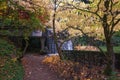 Park in beautiful autumn colors Royalty Free Stock Photo