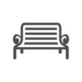 BW Icons - Park bench
