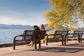 Park Bench by the Lake