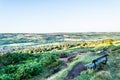 The view from Ilkley moor. Yorkshire Royalty Free Stock Photo