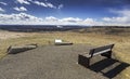 Hose Hill Park Bench Prairies Grassland Canadian Rocky Mountain Foothills Calgary Alberta Royalty Free Stock Photo