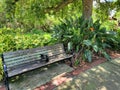 Park bench trail outdoor summer