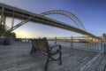 Park Bench Under the Fremont Bridge