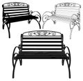 Park Bench Vector 02