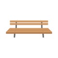 Park bench vector illustration flat style Royalty Free Stock Photo