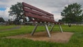 A Park Bench In Veneta Oregon