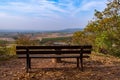 Park bench with a view