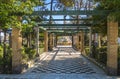 Park on the boardwalk of Cadiz, Genoves Park, Andalusia, Spain Royalty Free Stock Photo