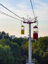 Park cable way Kharkiv cityscape