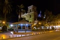 Park Calderon and Inmaculada Concepcion Cathedral at night - Cuenca, Ecuador