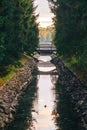 Park Canal with Bridges Royalty Free Stock Photo