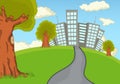 Park cartoon vector illustration Royalty Free Stock Photo