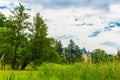 Park and castle building in Goluchow, Poland Royalty Free Stock Photo