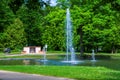 Park in small west bohemian spa town Frantiskovy Lazne Franzensbad - Czech Republic Royalty Free Stock Photo