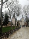 a park in the centre of Istanbul with beautiful gates