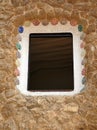 Park ceramic window Royalty Free Stock Photo