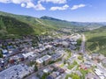 Park City aerial view, Utah, USA Royalty Free Stock Photo