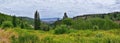 Park City, Empress Pass views of Panoramic Landscape along the Wasatch Front Rocky Mountains, Summer Forests and Cloudscape. Utah. Royalty Free Stock Photo