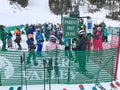 Kids during ski school dropoff