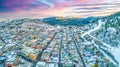 Park City, Utah, USA Downtown Skyline Aerial Royalty Free Stock Photo