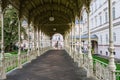 The Park Colonnade served at the end of the 19th century, Karlovy Vary