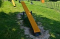 Park for dogs. training ground for dogs. Tunnels and beams, obstacle courses of metal and plastic. design new playground for dog o Royalty Free Stock Photo