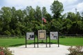 Park Exhibit at the Freedom Park, Helena Arkansas. Royalty Free Stock Photo