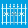 Park fence icon white