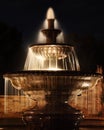 Park Fountain at Night