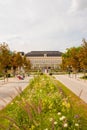 Park in front of the Congress and Theaterhouse Kongress & Thea