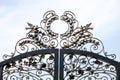 Park gates, art moulding Royalty Free Stock Photo