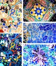 Park Guell. Architectural details Royalty Free Stock Photo