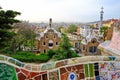 Park Guell by Gaudi in Barcelona, Spain