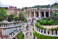 Park Guell landscape, Barcelona, Spain