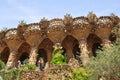 Park Guell viaducts in Barcelona, Spain Royalty Free Stock Photo