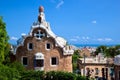 Park Guell, view on Barcelona Royalty Free Stock Photo