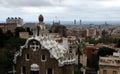 Park Guell view on Barcelona Royalty Free Stock Photo