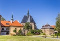 Park and historic buildings in Klatovy