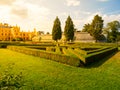 Park with historic greenhouse at Lednice Chateau