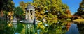 Park with historical gardens Villa Durazzo-Pallavicini Royalty Free Stock Photo