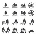 Park icon set