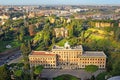 Park and internal buildings in the Vatican City, Rome, Italy Royalty Free Stock Photo