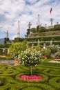 Park on the island of Isola Bella. Italy Royalty Free Stock Photo