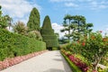 Park on the island of Isola Bella. Italy Royalty Free Stock Photo